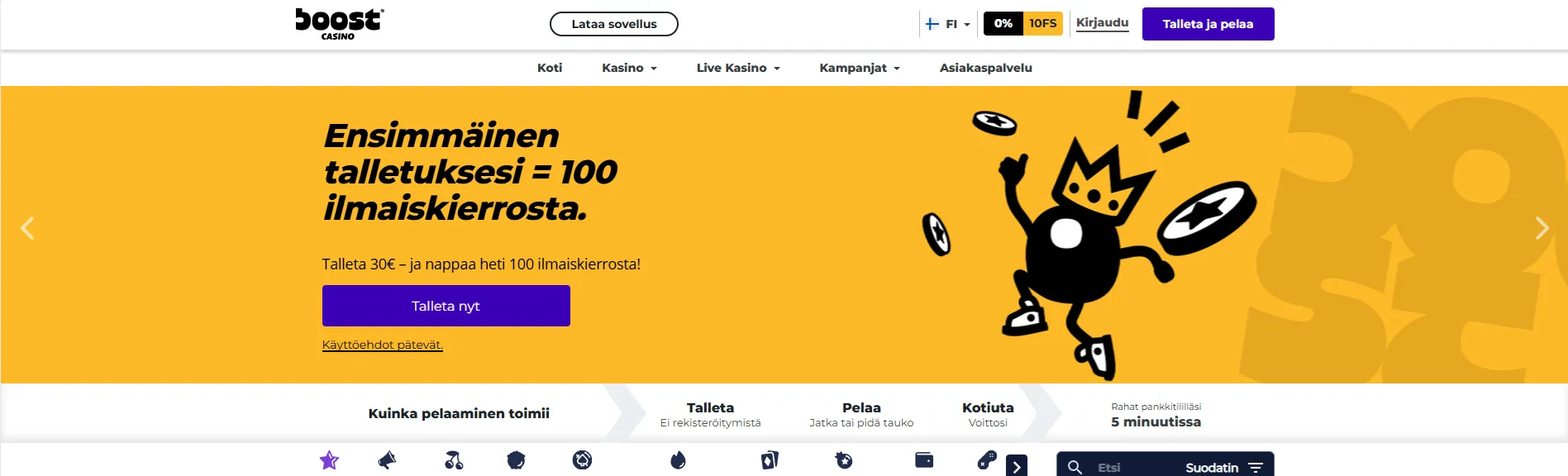 Kuvankaappaus Boost Casino