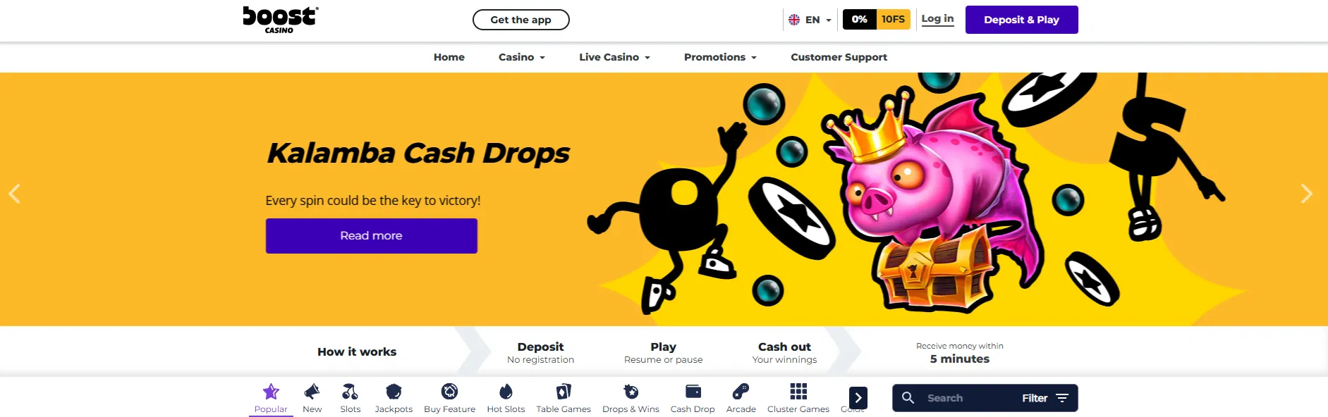 Screenshot Boost Casino