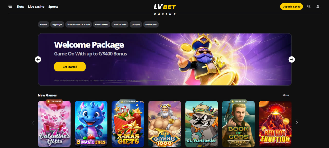 Screenshot LV Bet